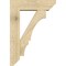 Ekena Millwork Balboa Slat Rough Sawn Bracket w/ Offset Brace, Douglas Fir, 8"W x 28"D x 40"H BKT0806X28X40BOA06RDF - alternate 2